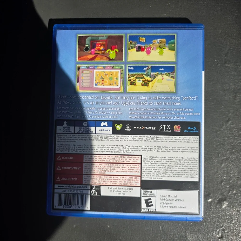 UglyDolls An Imperfect Adventure Sony PlayStation 4 PS4 Video Game 2019 Outright